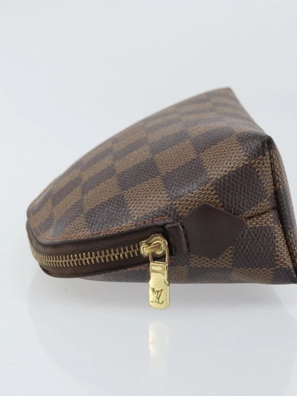 LOUIS VUITTON Damier Ebene Pochette Cosmetic PM Pouch N47516 LV Auth 169121 - Picture 5 of 16